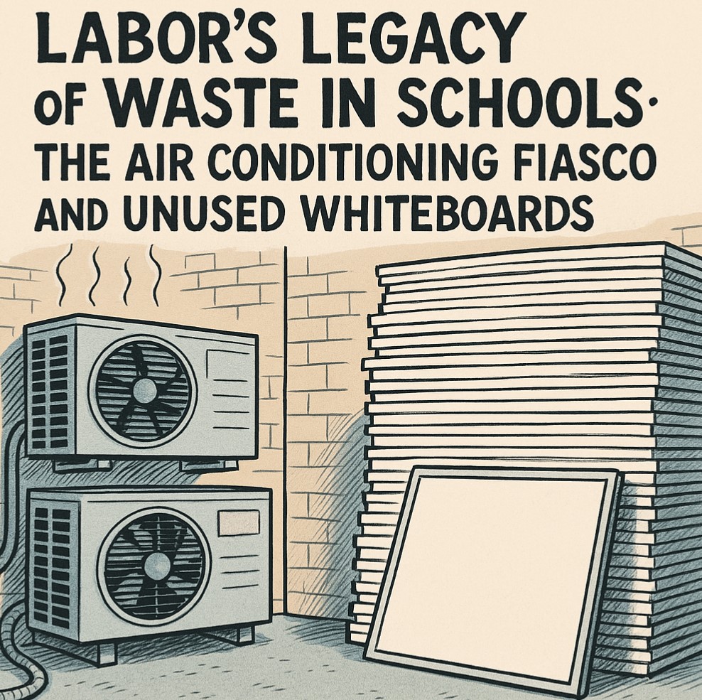 Labor’s Legacy of Waste In Schools: The Air Conditioning Fiasco and Unused Whiteboards